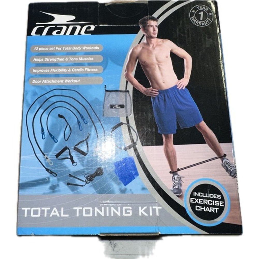 Crane Men's - Woman's Total Toning Kit 12 Piece Exercise Set 41260  ‎ NIOB